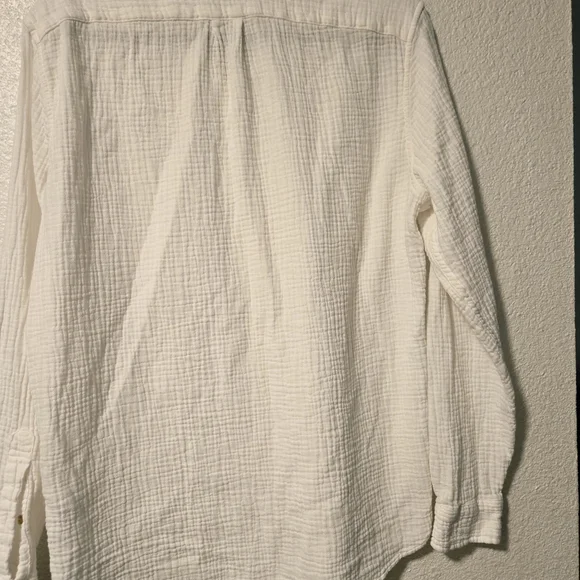 J. Crew White Textured Shirt - Picture 8 of 8